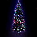 Jingle Jollys 2.4m Optic Fibre Christmas Tree Multi Colour LED