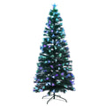 Jingle Jollys 2.1M Christmas Tree 7FT LED Multi Colour Optic Fibre
