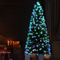 Jingle Jollys 2.1M Christmas Tree 7FT LED Multi Colour Optic Fibre