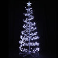 Jingle Jollys Christmas Tree 1.8M LED Cold White Lights Xmas