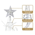 Jingle Jollys Christmas Tree 1.8M LED Cold White Lights Xmas