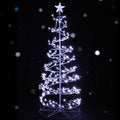 Jingle Jollys Christmas Tree 1.8M LED Cold White Lights Xmas