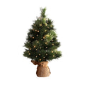 Jingle Jolly 60CM Christmas Tree 8 Light Modes Timer Tabletop