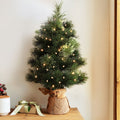 Jingle Jolly 60CM Christmas Tree 8 Light Modes Timer Tabletop