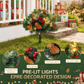 Jingle Jollys 2 Pack 45cm Lighted Artificial Christmas Tree Pathway Xmas Trees