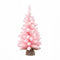 Jingle Jollys 60cm Flocked Pink Christmas Tree Mini Tabletop Xmas Tree