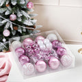 Jingle Jollys 33pc Christmas Tree Baubles Ornaments Set Pink