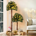 Jingle Jollys 1.5m+1m LED Christmas Palm Tree 2 in 1 Decoration