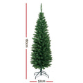 Jingle Jollys Christmas Tree 1.8m Green 300 Tips Xmas Decorations