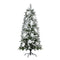 Jingle Jollys Christmas Tree 1.8m Snow Flocked Flowers 564 Tips