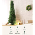 Jingle Jollys 1.8m Christmas Tree 200 LED Lights Pre-Lit