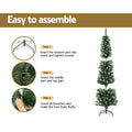 Jingle Jollys 1.8m Snowy Christmas Tree 300 Tips White