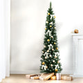 Jingle Jollys 1.8m Snowy Christmas Tree 300 Tips White