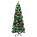 Jingle Jollys Christmas Tree 1.8M LED Red Berries Xmas Decoration