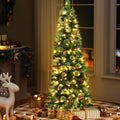 Jingle Jollys Christmas Tree 1.8M LED Red Berries Xmas Decoration