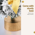 Jingle Jollys 60cm Tabletop Christmas Tree Snowy White Xmas Ornaments