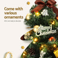 Jingle Jollys Christmas Tree 60cm LED Tabletop with Ornaments