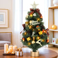 Jingle Jollys Christmas Tree 60cm LED Tabletop with Ornaments