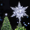 Jingle Jollys 3D Christmas Tree Star LED Topper Timer Xmas