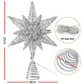 Jingle Jollys 3D Christmas Tree Star LED Topper Timer Xmas