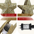 Jingle Jollys Christmas Tree Topper Star Projector Gold Snowflake