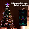 Jingle Jolly Christmas Tree Star Topper RGB LED 80 Modes APP Control