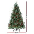 Jingle Jollys Christmas Tree 1.5m 160 LED 355 Tips Xmas