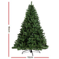 Jingle Jollys Christmas Tree 1.8m Green 650 Tips Xmas Decor
