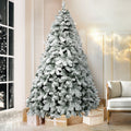 Jingle Jollys 1.8m Snow Flocked Christmas Tree 468 Tips