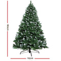 Jingle Jollys 1.8m Snowy Christmas Tree 650 Tips White