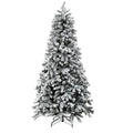 Jingle Jollys 1.8m Snow Flocked Christmas Tree LED 8 Light Modes