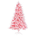 Jingle Jollys Christmas Tree 1.8m Pink Snowy 810 Tips