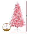 Jingle Jollys Christmas Tree 1.8m Pink Snowy 810 Tips