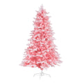 Jingle Jollys Christmas Tree 1.8m Pink Snowy 810 Tips