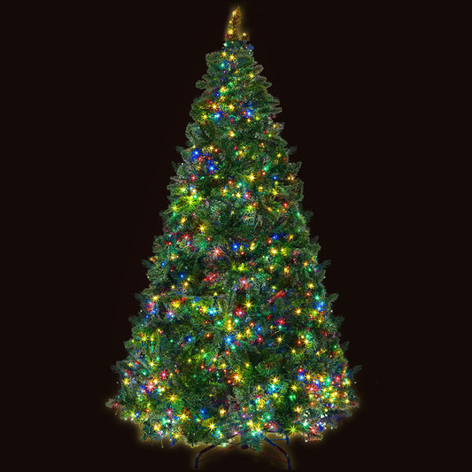 Jingle Jollys Christmas Tree 2.1m 8 Light Mode Multi Colour