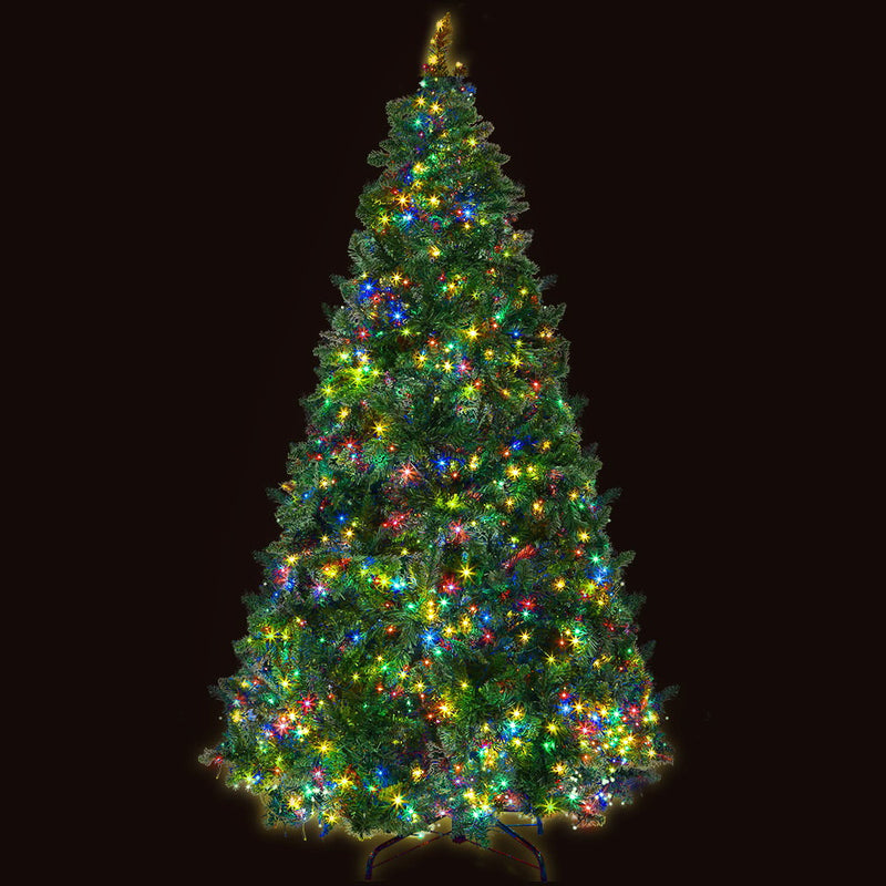 Jingle Jollys Christmas Tree 2.1m 8 Light Mode Multi Colour