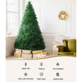 Jingle Jollys Christmas Tree 2.1m 8 Light Mode Multi Colour