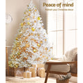 Jingle Jolly Christmas Tree 2.1m 1000 White Tips Xmas Decorations