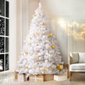Jingle Jolly Christmas Tree 2.1m 1000 White Tips Xmas Decorations