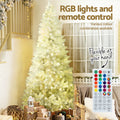 Jingle Jollys Christmas Tree 2.1m RGB Remote 1310 Tips