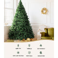 Jingle Jollys Christmas Tree 2.4m 1488 LEDs 8 Light Modes