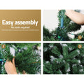 Jingle Jollys 2.4m Snowy Christmas Tree 1225 Tips Xmas Decor