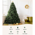 Jingle Jollys Christmas Tree 2.7m Green 1590 Tips Xmas Decorations