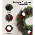 Jingle Jollys 60cm Christmas Wreath Decoration Xmas Tree