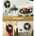 Jingle Jollys 60cm Christmas Wreath Decoration Xmas Tree