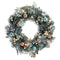 Jingle Jollys 60cm Christmas Wreath LED Lights Snowy Garland