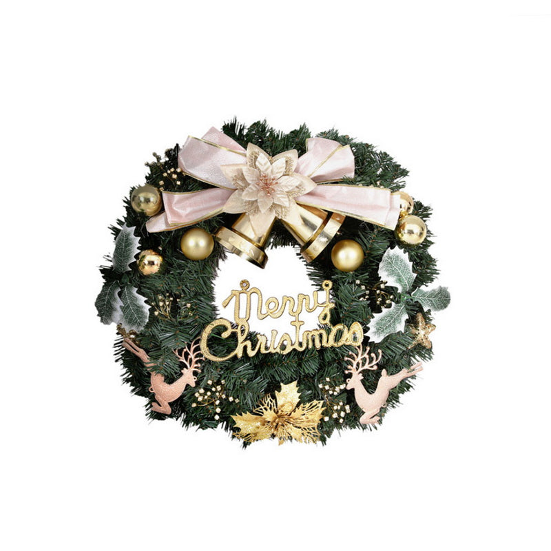 Jingle Jollys Christmas Wreath 60cm Garland Baubles Decorations