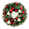 Jingle Jollys 40cm Christmas Wreath Baubles Garland Xmas Decor