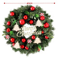 Jingle Jollys 40cm Christmas Wreath Baubles Garland Xmas Decor