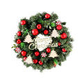 Jingle Jollys Christmas Wreath 40cm Xmas Garland Baubles Ornaments